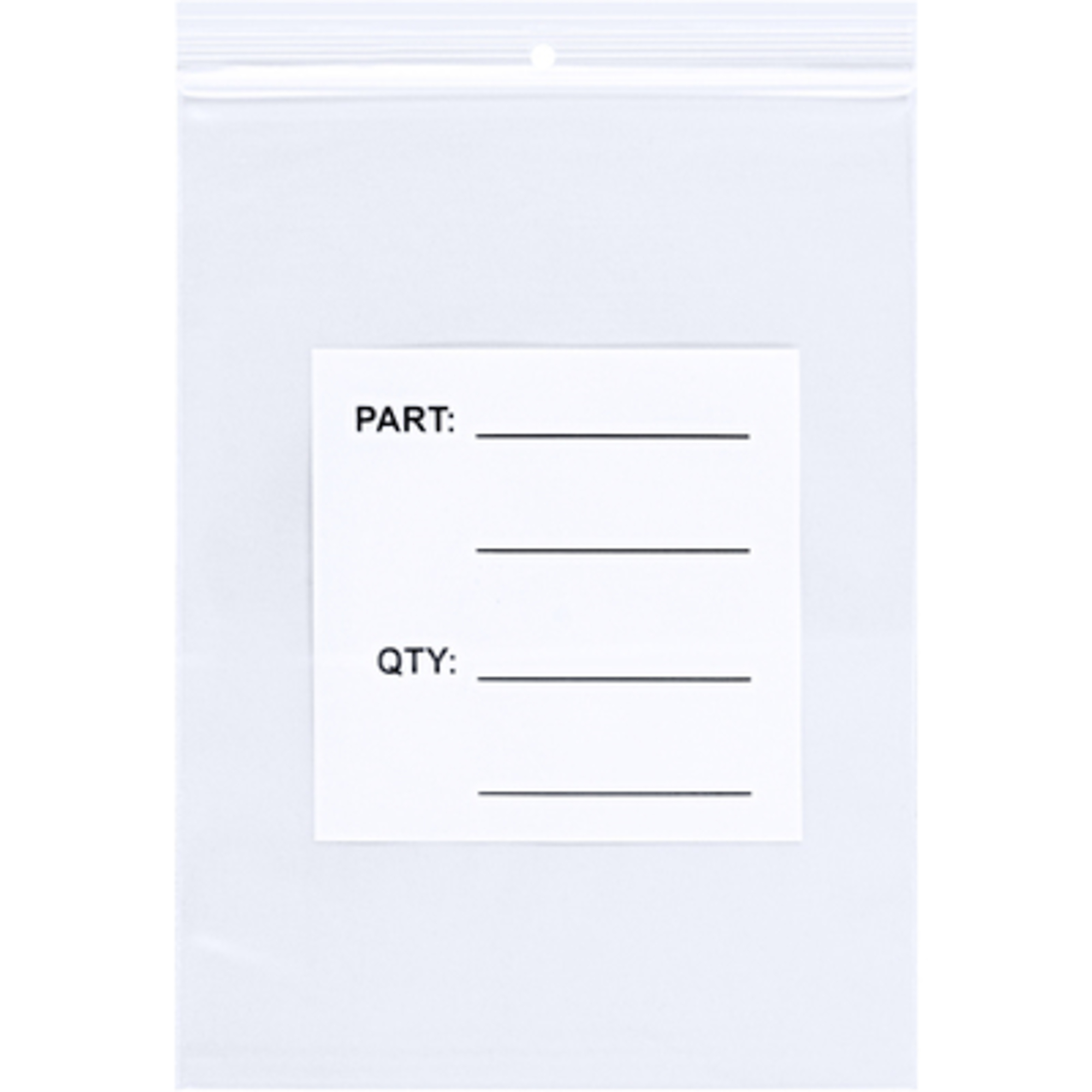 Stock Packaging Parts Bags — 12in. x 15in., 4 Mil, 500 Pcs, Model# PB12014